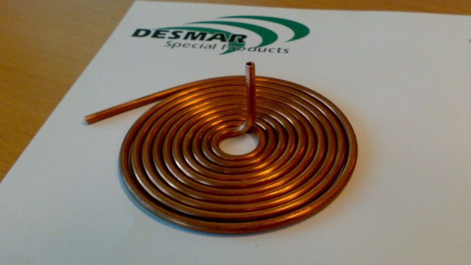 Flat spiral of 3 mm copper 